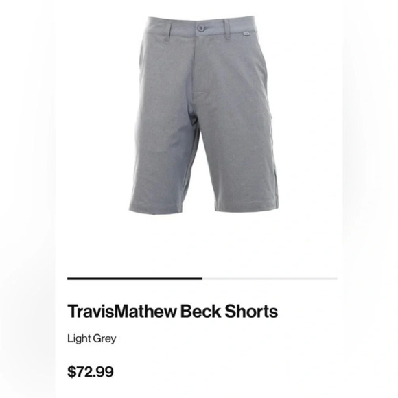 Travis Mathew Men’s Beck Golf Shorts - Picture 1 of 9
